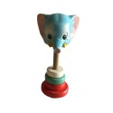 JEUX ANCIEN ANNEAUX BOIS ELEPHANT