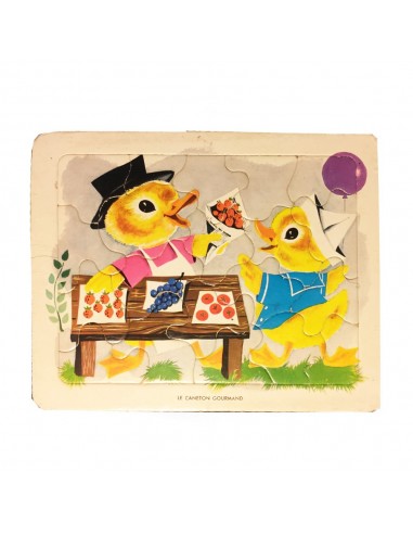 puzzle playschool vintage canard