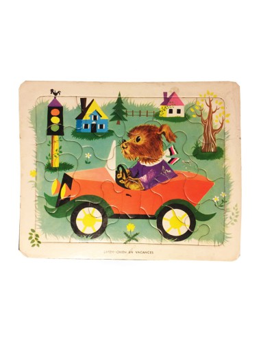 puzzle playschool chien chien en vacances