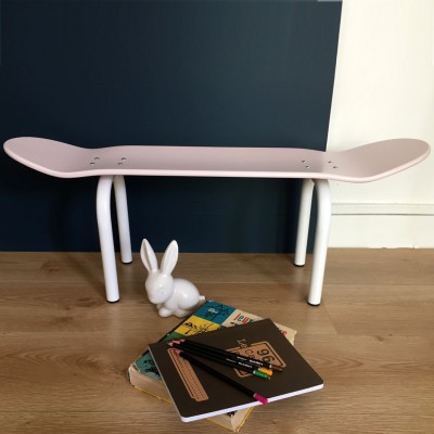 Banc skate rose poudre