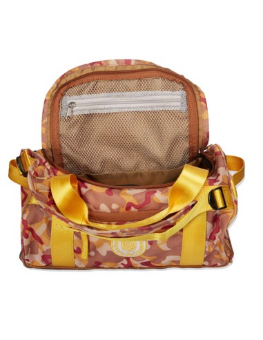 Sac à dos retro sport turquoise bande  arc en ciel
