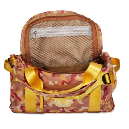 Sac à dos retro sport turquoise bande  arc en ciel