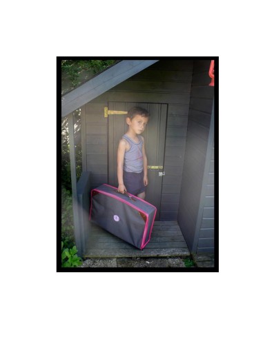 Valise ,voyage et rangement Leçons de Choses vert/rose