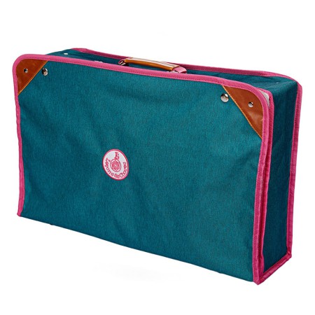 Valise ,voyage et rangement Leçons de Choses vert/rose