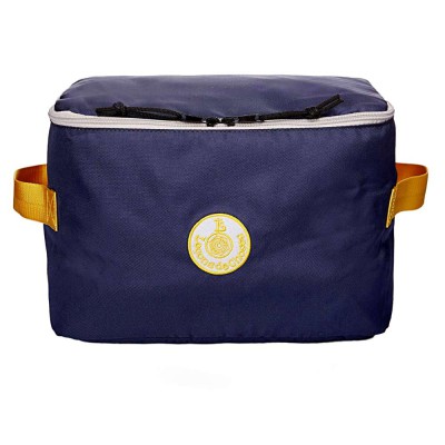 CAISSE DE RANGEMENTEN TISSU  MARINE JAUNE