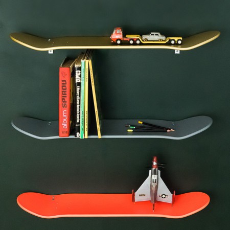 Etagères skate board Orange fluo
