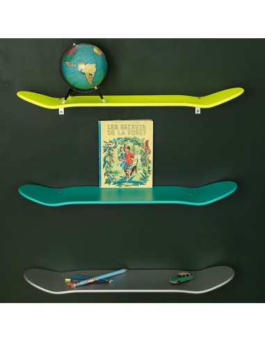 Etagères skate board turquoise