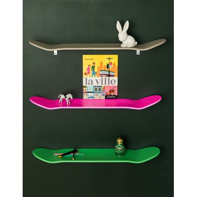 Etagères murale skate board ROSE FLUO leçons de choses 2