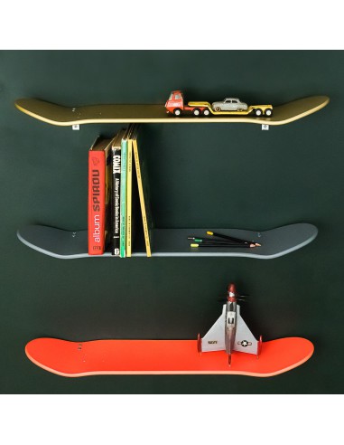 Etagères skate board murale or