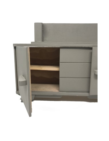 Chaise enfant écolier piétement compas année 1950