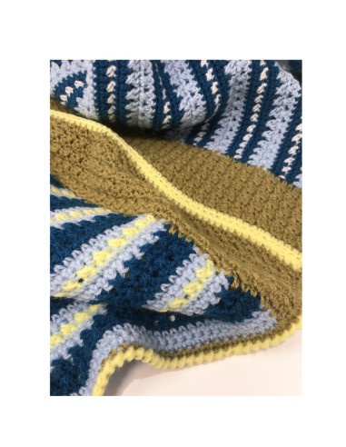 couverture crochet fait main