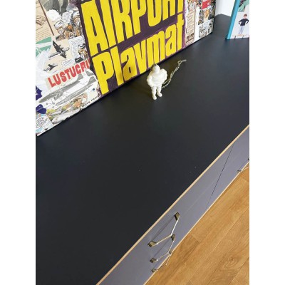 COMMODE VINTAGE RETRO PIED COMPAS 2