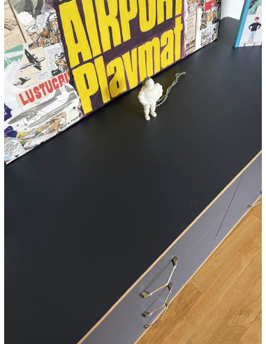 COMMODE VINTAGE RETRO PIED COMPAS