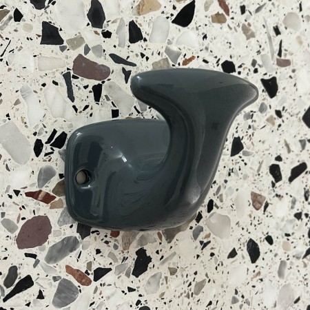 PORTE PEIGNOIR PORCELAINE CERAMIQUE BLANC