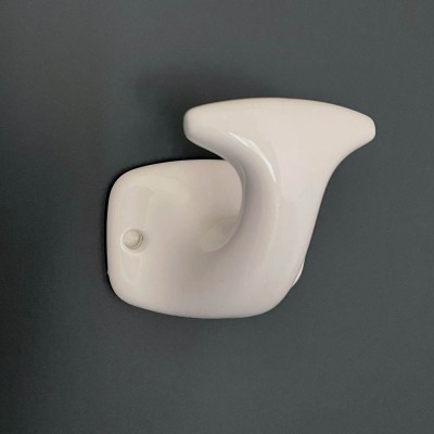 PORTE PEIGNOIR PORCELAINE CERAMIQUE BLANC 2