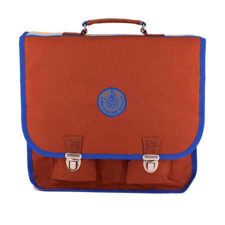 cartable brun et bleu roi cp ce1 ultra léger