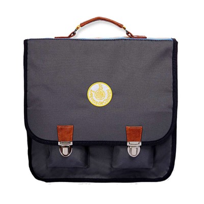 cartable Petit Vintage Leçons  de Choses marine/jaune