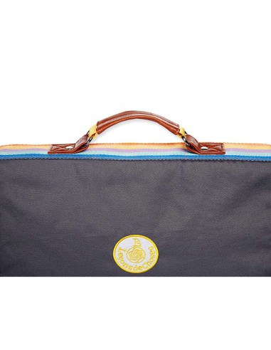 cartable Petit Vintage Leçons  de Choses marine/jaune