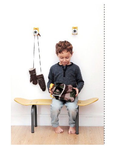 patère roue de skate violetteLeçons de Choses