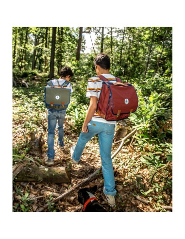 cartable grand vintage cuivre leçons de choses