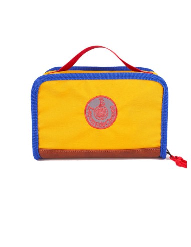 lunchbox vélo jaune et bleu roi isotherme