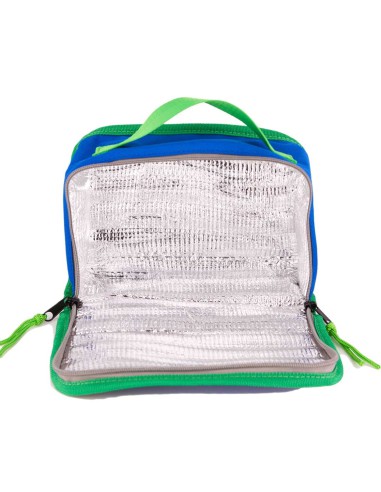 lunchbox bleu roi et verte isotherme