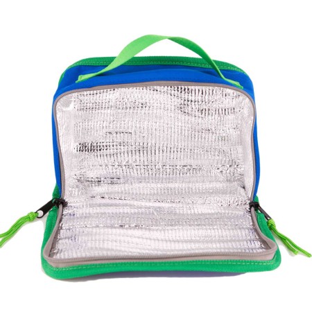 lunchbox bleu roi et verte isotherme