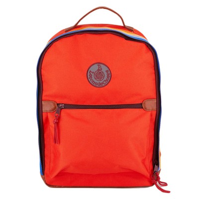 sac à dos rouge bande arc en ciel enfant