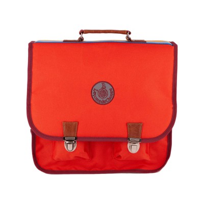 CARTABLE CP CE1 PETIT ROUGE BANDE ARC EN CIEL
