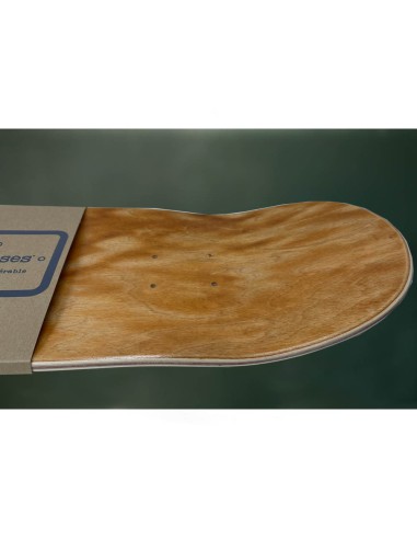 étagère skate board orange brun bois