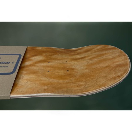 étagère skate board orange brun bois