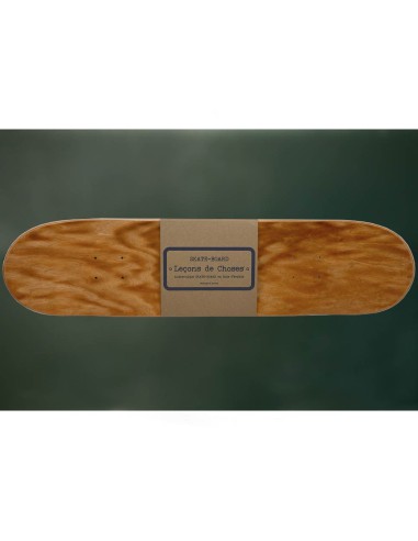 étagère skate board orange brun bois