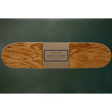étagère skate board orange brun bois