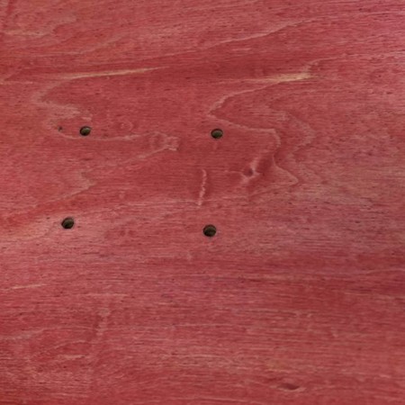 Etagère skate board bois et rouge | Leçons de choses