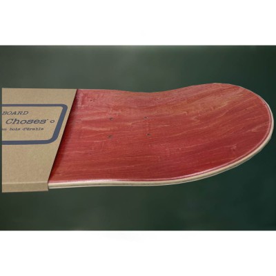 étagère skateboard rouge et bois 2