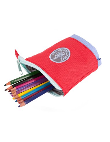 trousse porte crayon rose et lila