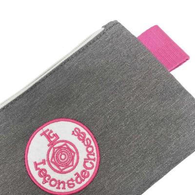 trousse plate gris bande ROSE 2