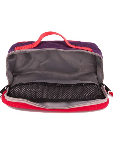 trousse fourre tout violet et rouge