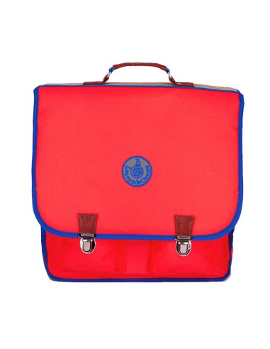 cartable-ce2-cm2-vintage-rose-fluo-bleu-roi-bande-arc-en-ciel| Leçons de choses