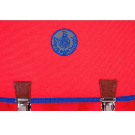 cartable-ce2-cm2-vintage-rose-fluo-bleu-roi-bande-arc-en-ciel| Leçons de choses