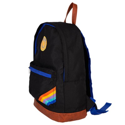 sac leçons de choses noir  orange fluo bande arc en ciel 2