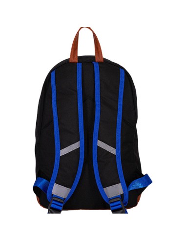 sac leçons de choses noir  orange fluo bande arc en ciel