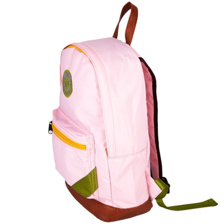 sac à dos rose et vert curry bande arc en ciel leçons de choses