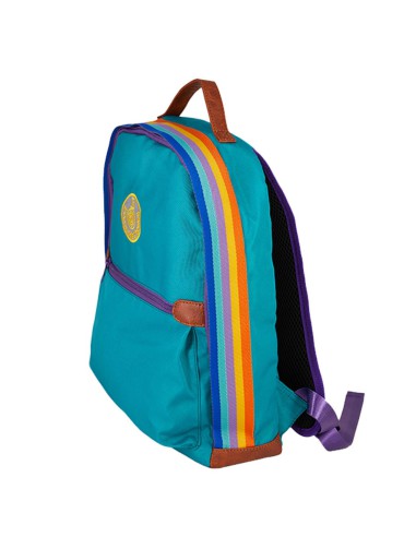 Sac retro bande arc en ciel vert maternelle ou sport leçons de choses