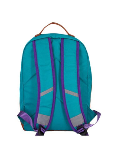 Sac retro bande arc en ciel vert maternelle ou sport leçons de choses.Dos violet anses