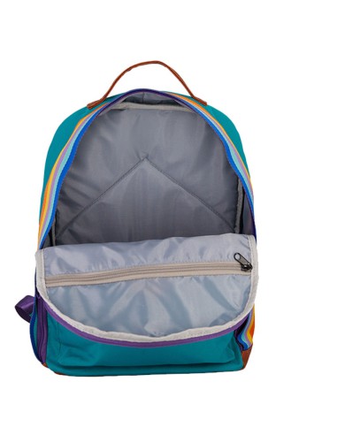 Sac retro bande arc en ciel vert maternelle ou sport leçons de choses