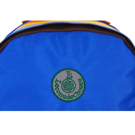 sac à dos bleu roi et vert enfant