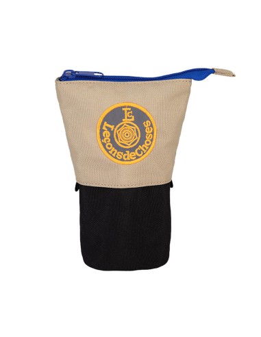 trousse porte crayon beige et fluo leçons de choses