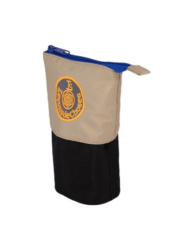 trousse porte crayon beige et fluo leçons de choses