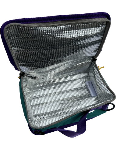 lunch-box-vintage-vert-foret-rose| Leçons de choses